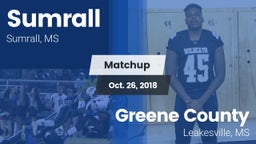 Matchup: Sumrall  vs. Greene County  2018