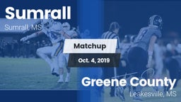 Matchup: Sumrall  vs. Greene County  2019