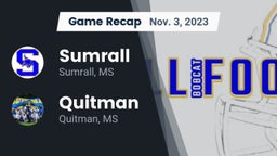 Recap: Sumrall  vs. Quitman  2023