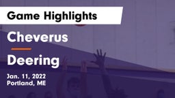 Cheverus  vs Deering  Game Highlights - Jan. 11, 2022