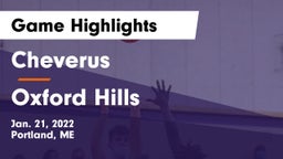 Cheverus  vs Oxford Hills  Game Highlights - Jan. 21, 2022
