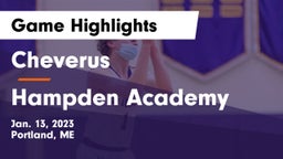 Cheverus  vs Hampden Academy Game Highlights - Jan. 13, 2023