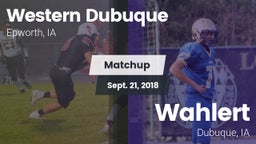 Matchup: Western Dubuque vs. Wahlert  2018