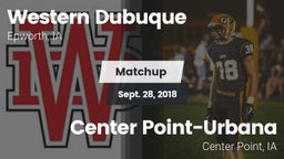 Matchup: Western Dubuque vs. Center Point-Urbana  2018