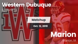 Matchup: Western Dubuque vs. Marion  2018