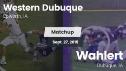 Matchup: Western Dubuque vs. Wahlert  2019