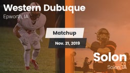 Matchup: Western Dubuque vs. Solon  2019