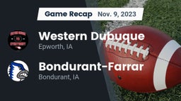 Recap: Western Dubuque  vs. Bondurant-Farrar  2023