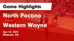 North Pocono  vs Western Wayne Game Highlights - Jan 14, 2017
