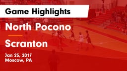North Pocono  vs Scranton  Game Highlights - Jan 25, 2017