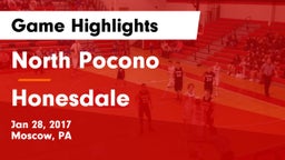 North Pocono  vs Honesdale  Game Highlights - Jan 28, 2017