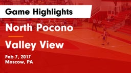 North Pocono  vs Valley View Game Highlights - Feb 7, 2017