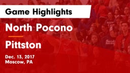 North Pocono  vs Pittston  Game Highlights - Dec. 13, 2017