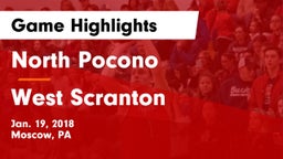 North Pocono  vs West Scranton  Game Highlights - Jan. 19, 2018