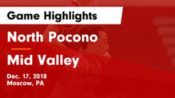North Pocono  vs Mid Valley  Game Highlights - Dec. 17, 2018