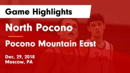 North Pocono  vs Pocono Mountain East  Game Highlights - Dec. 29, 2018