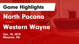 North Pocono  vs Western Wayne  Game Highlights - Jan. 18, 2019
