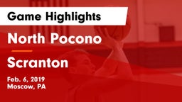North Pocono  vs Scranton  Game Highlights - Feb. 6, 2019