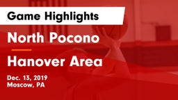 North Pocono  vs Hanover Area  Game Highlights - Dec. 13, 2019