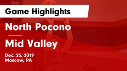 North Pocono  vs Mid Valley  Game Highlights - Dec. 23, 2019