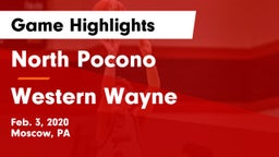 North Pocono  vs Western Wayne  Game Highlights - Feb. 3, 2020