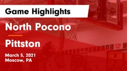 North Pocono  vs Pittston  Game Highlights - March 5, 2021
