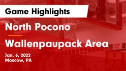 North Pocono  vs Wallenpaupack Area  Game Highlights - Jan. 6, 2022