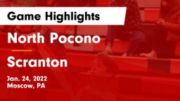 North Pocono  vs Scranton  Game Highlights - Jan. 24, 2022