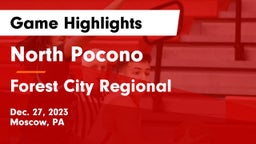 North Pocono  vs Forest City Regional  Game Highlights - Dec. 27, 2023