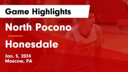North Pocono  vs Honesdale  Game Highlights - Jan. 5, 2024