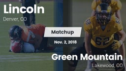 Matchup: Lincoln  vs. Green Mountain  2018