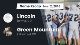 Recap: Lincoln  vs. Green Mountain  2018