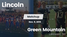 Matchup: Lincoln  vs. Green Mountain  2019