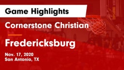 Cornerstone Christian  vs Fredericksburg  Game Highlights - Nov. 17, 2020
