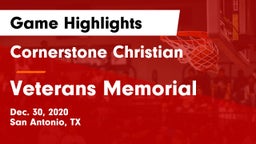 Cornerstone Christian  vs Veterans Memorial Game Highlights - Dec. 30, 2020