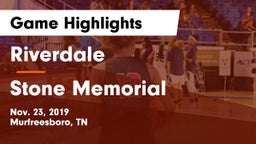 Riverdale  vs Stone Memorial  Game Highlights - Nov. 23, 2019