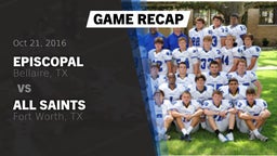 Recap: Episcopal  vs. All Saints  2016