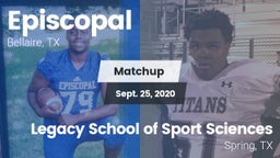 Matchup: Episcopal High vs. Legacy School of Sport Sciences 2020
