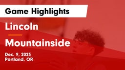 Lincoln  vs Mountainside  Game Highlights - Dec. 9, 2023