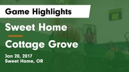 Sweet Home  vs Cottage Grove  Game Highlights - Jan 20, 2017