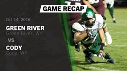 Recap: Green River  vs. Cody  2016