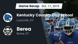 Recap: Kentucky Country Day School vs. Berea  2019