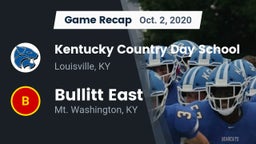 Recap: Kentucky Country Day School vs. Bullitt East  2020
