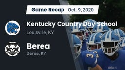 Recap: Kentucky Country Day School vs. Berea  2020