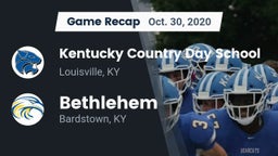 Recap: Kentucky Country Day School vs. Bethlehem  2020