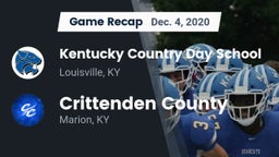 Recap: Kentucky Country Day School vs. Crittenden County  2020