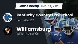 Recap: Kentucky Country Day School vs. Williamsburg   2020