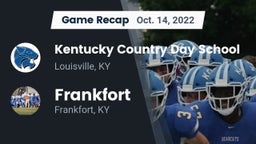 Recap: Kentucky Country Day School vs. Frankfort  2022