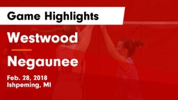 Westwood  vs Negaunee  Game Highlights - Feb. 28, 2018