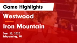 Westwood  vs Iron Mountain  Game Highlights - Jan. 20, 2020